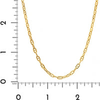 14K Yellow Gold 22" Anchor Chain Necklace