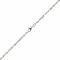 Platinum Round Cable Chain Necklace
