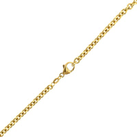 18K Yellow Gold Round Cable Chain Necklace