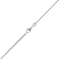 18K White Gold Curb Chain Necklace