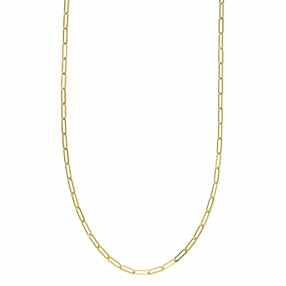 14K Yellow Gold Paperclip Chain