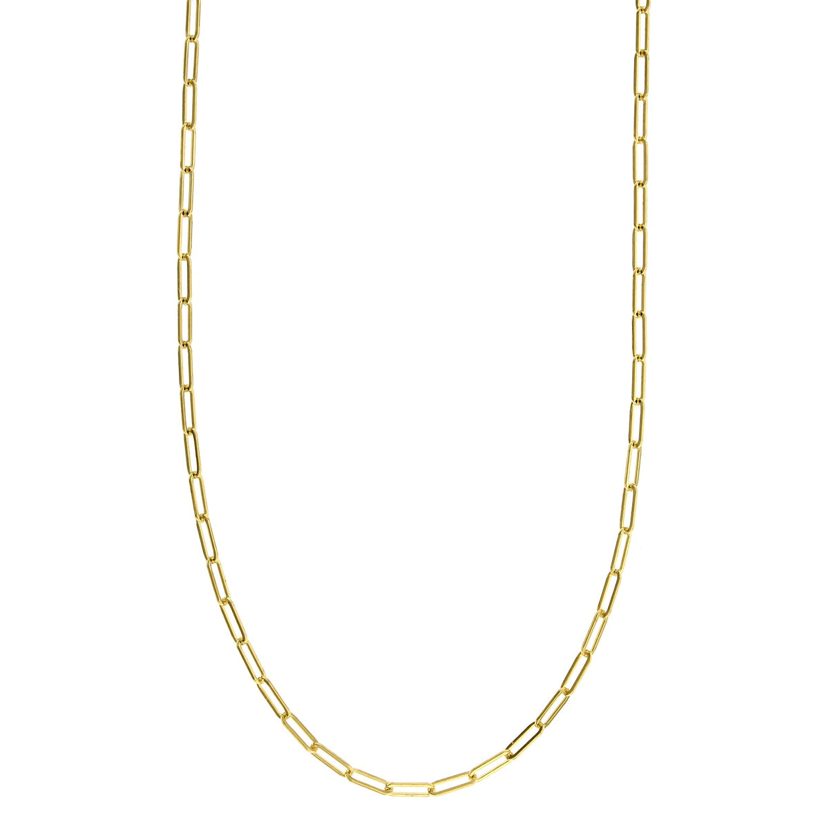 14K Yellow Gold Paperclip Chain