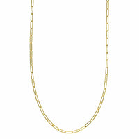 14K Yellow Gold Paperclip Chain