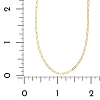 14K Yellow Gold Paperclip Chain