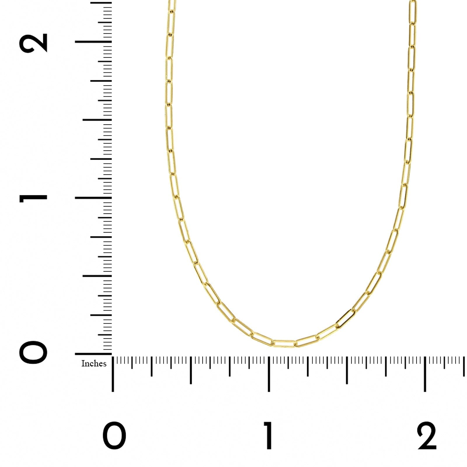 14K Yellow Gold Paperclip Chain