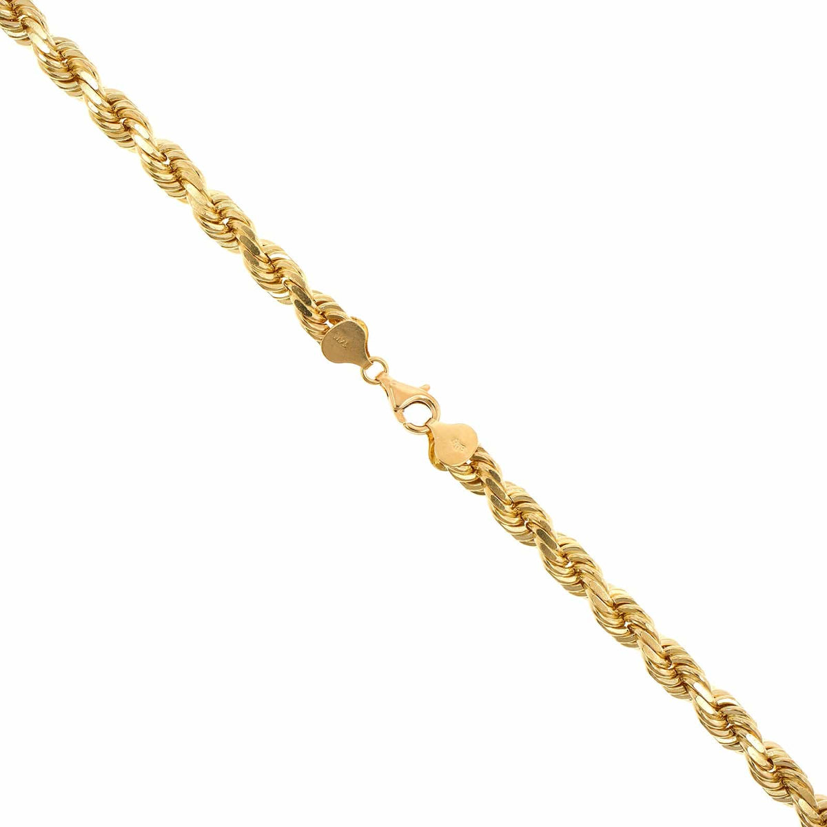 14K Yellow Gold 22" Rope Chain Necklace