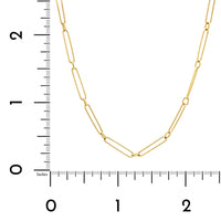 14K Yellow Gold Round Short Wire Link Chain