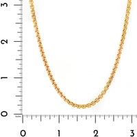 18K Yellow Gold 20" Box Chain Necklace