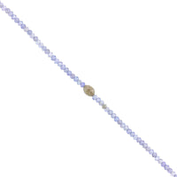 18K Yellow Gold Tanzanite Bead Bracelet
