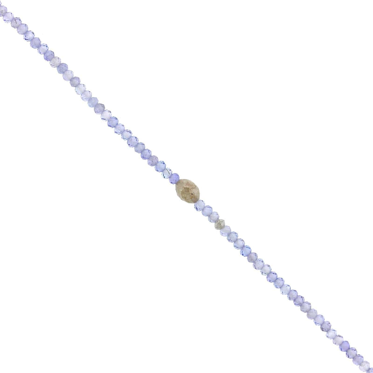 18K Yellow Gold Tanzanite Bead Bracelet