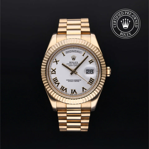 Rolex Certified Pre-Owned Day-Date in President, 40 mm, 18k yellow gold watch