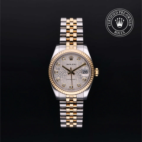 Rolex Certified Pre-Owned Datejust in Jubilee, 31 mm, Stainless Steel and yellow gold watch