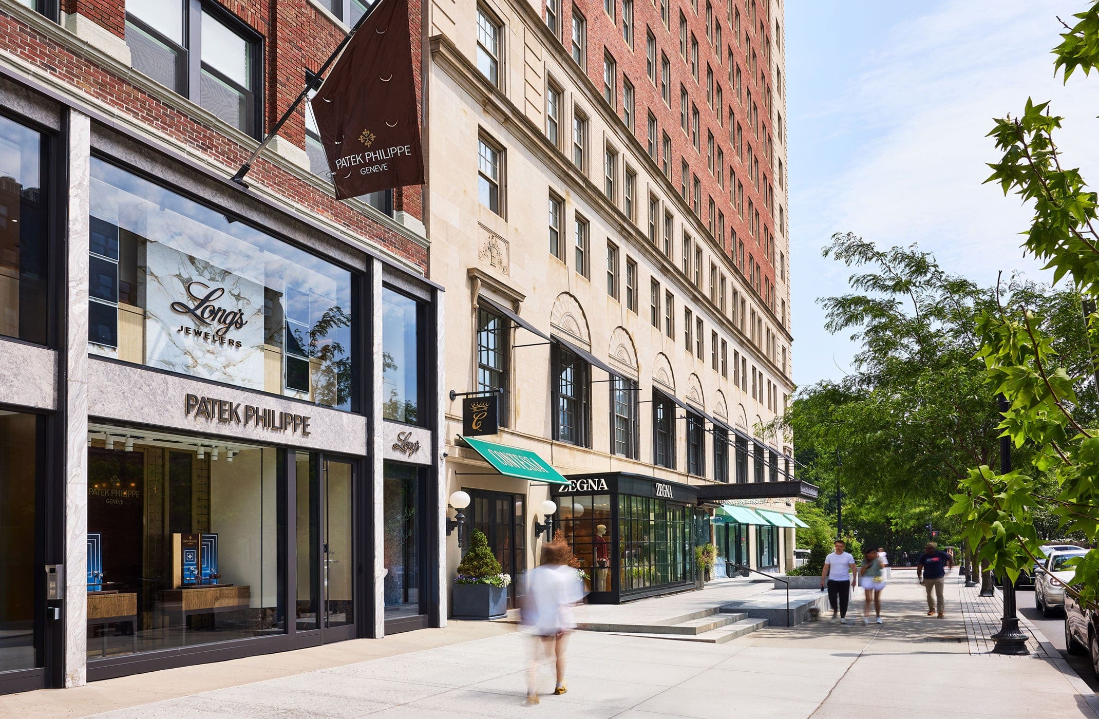 Long's Jewelers and Patek Philippe on Newbury Street in Boston, Massachusetts 