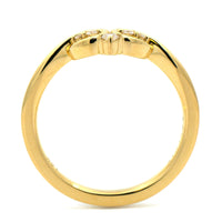18K Yellow Gold Tulira Crown Style Diamond Wedding Ring