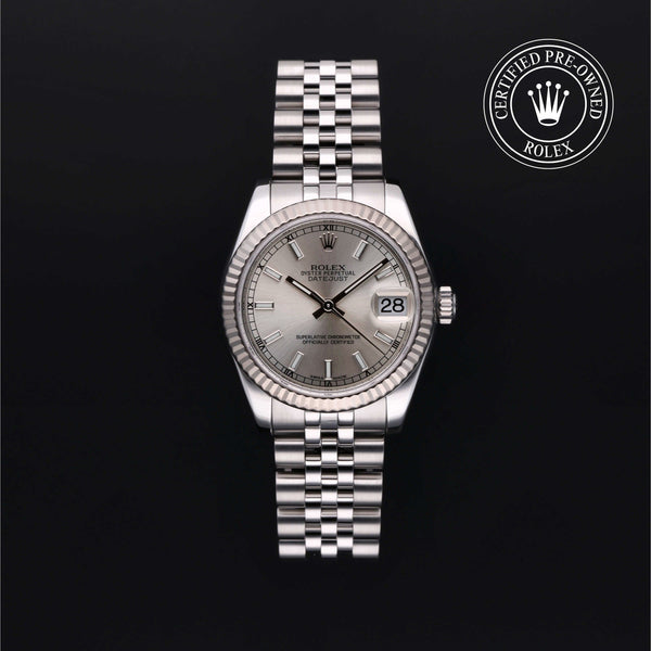 Rolex Certified Pre-Owned Datejust in Jubilee, 31 mm, Stainless steel and white gold watch