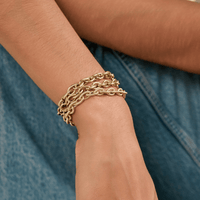 Sorellina 18K Yellow Gold Diamond Teardrop Chain Bracelet