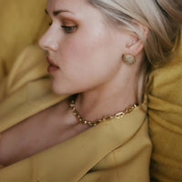 Jade Ruzzo 18K Yellow Gold Small Diamond Atha Chain Necklace