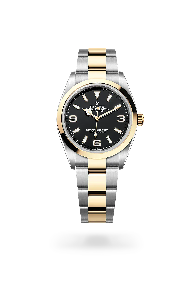  Explorer 36 with Oyster, 36 mm, Oystersteel and yellow gold