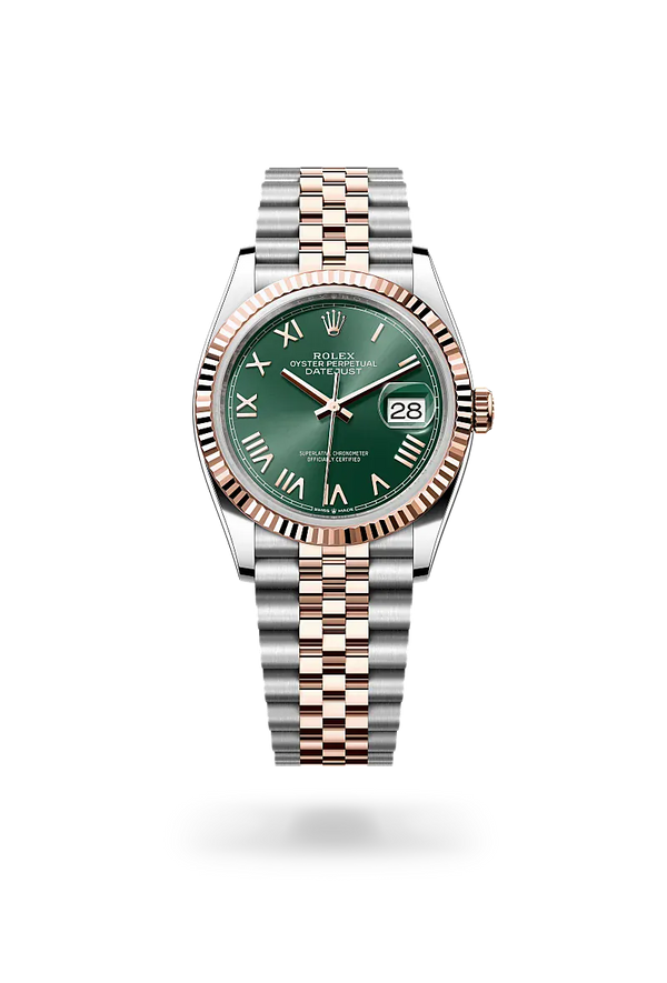  Datejust 36 with Oyster, 36 mm, Oystersteel and Everose gold