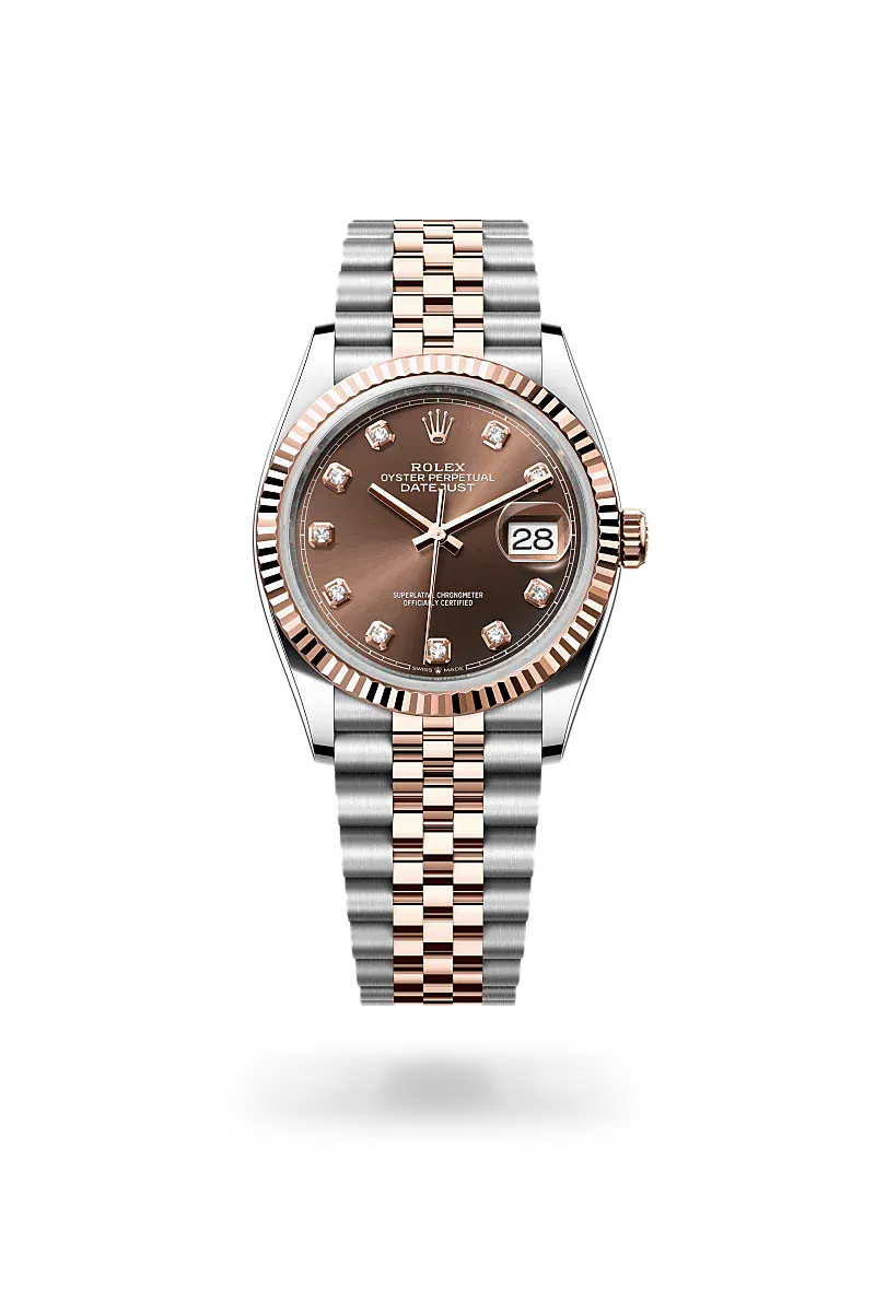 Datejust 36 with Oyster, 36 mm, Oystersteel and Everose gold