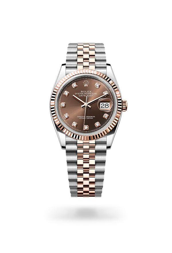  Datejust 36 with Oyster, 36 mm, Oystersteel and Everose gold
