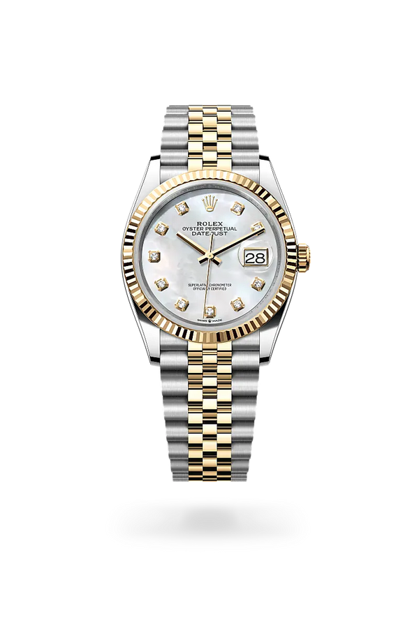  Datejust 36 with Oyster, 36 mm, Oystersteel and yellow gold