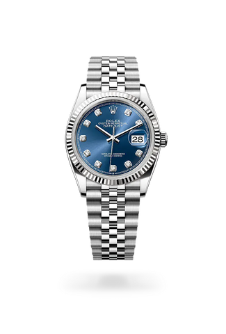 Front facing Rolex Datejust watch