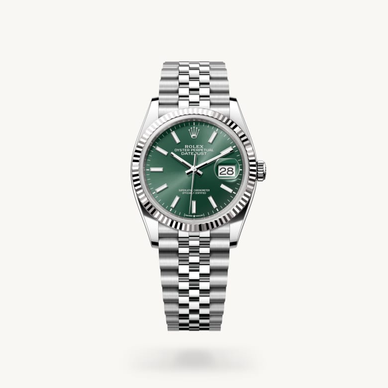 Rolex Datejust in White Rolesor - combination of Oystersteel and