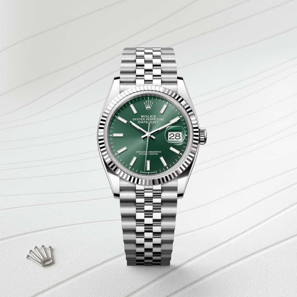 Rolex Datejust in White Rolesor - combination of Oystersteel and