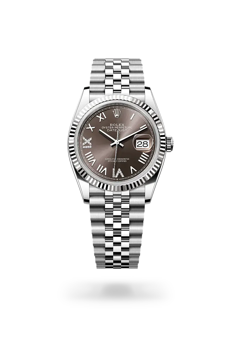  Datejust 36 with Oyster, 36 mm, Oystersteel and white gold
