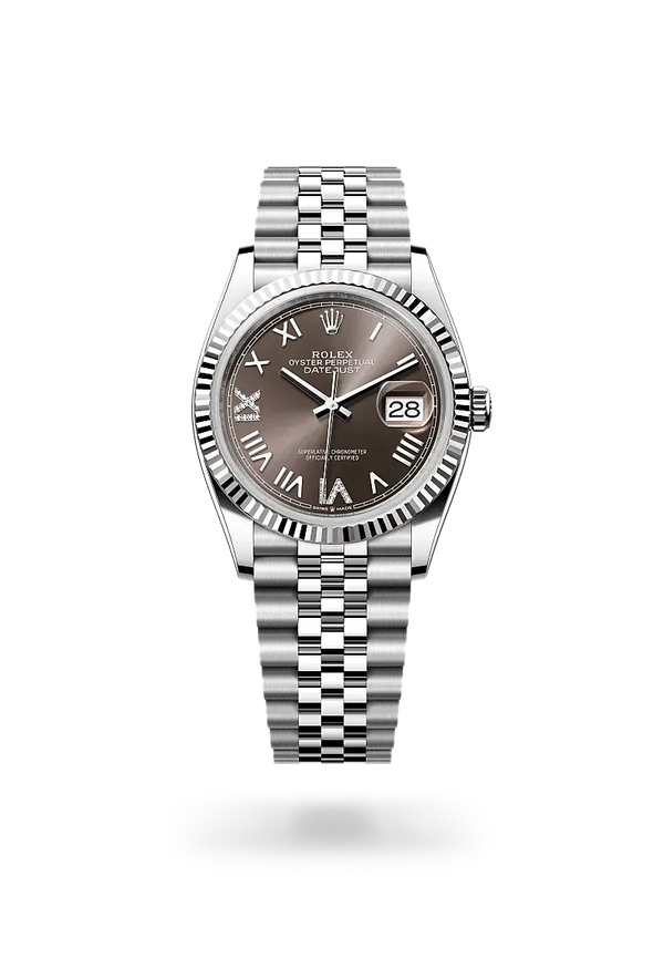  Datejust 36 with Oyster, 36 mm, Oystersteel and white gold