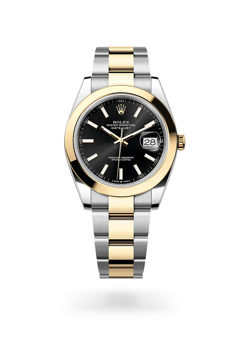 Front facing Rolex Datejust watch