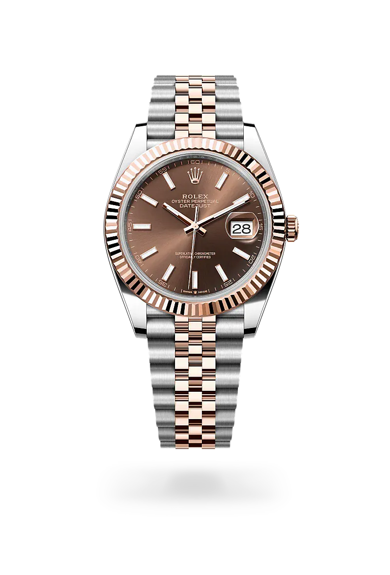 Front facing Rolex Datejust watch
