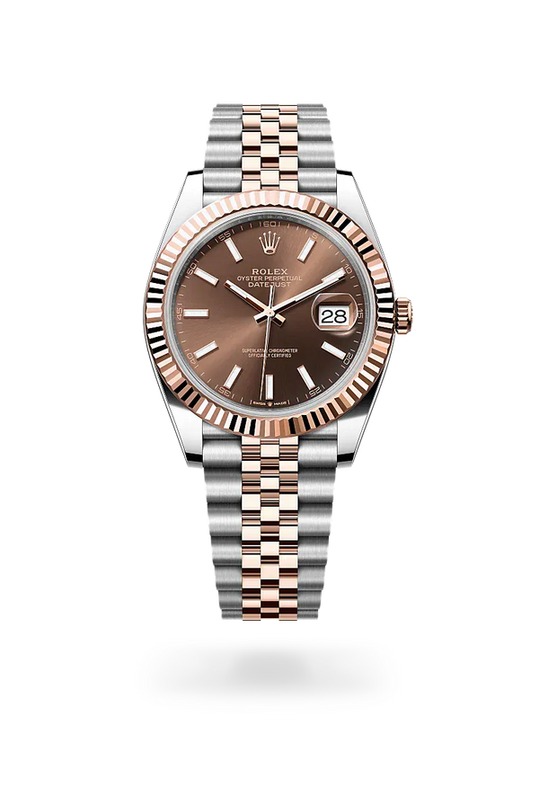  Datejust 41 with Oyster, 41 mm, Oystersteel and Everose gold