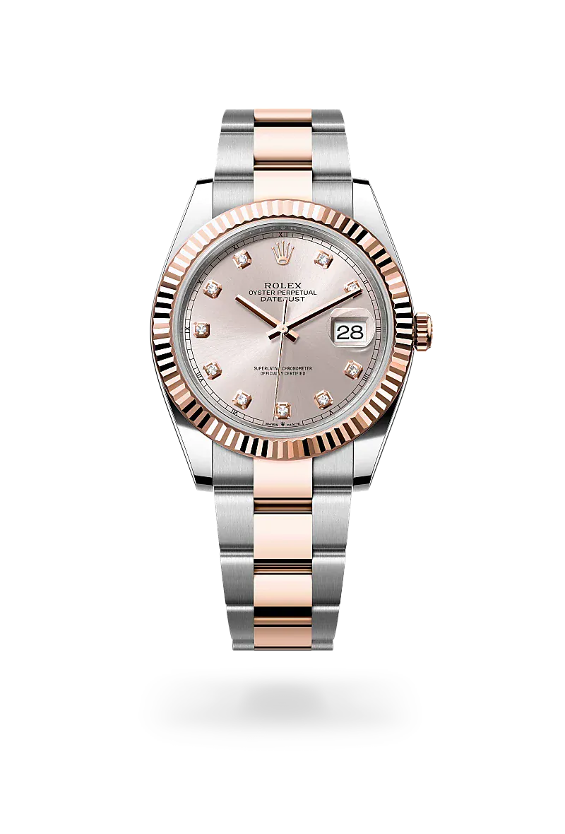  Datejust 41 with Oyster, 41 mm, Oystersteel and Everose gold