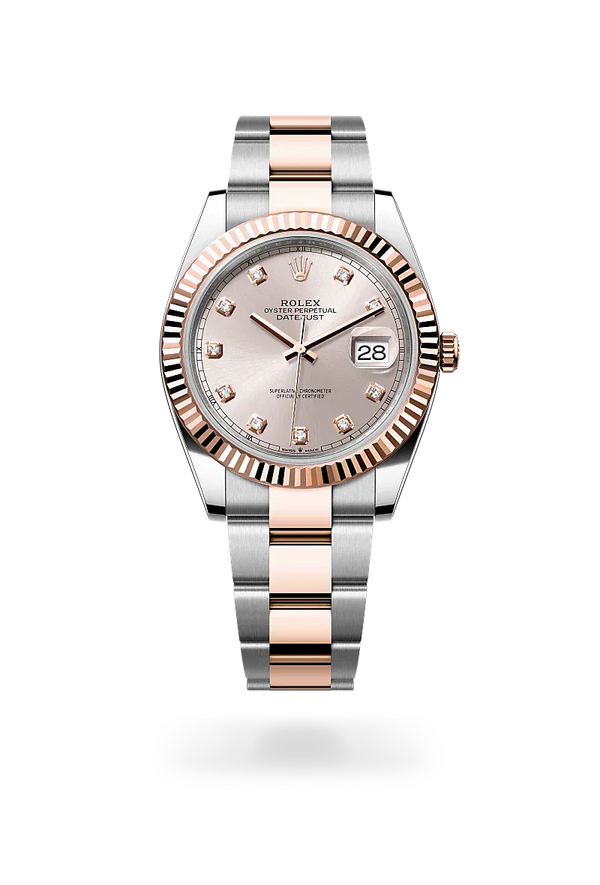  Datejust 41 with Oyster, 41 mm, Oystersteel and Everose gold
