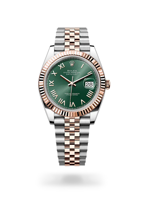  Datejust 41 with Oyster, 41 mm, Oystersteel and Everose gold