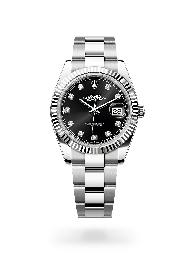 Front facing Rolex Datejust watch