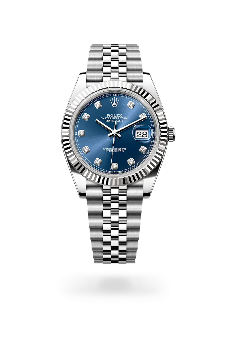 Front facing Rolex Datejust watch
