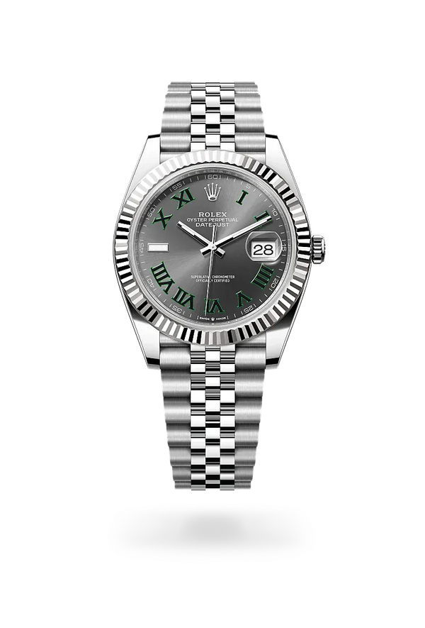  Datejust 41 with Oyster, 41 mm, Oystersteel and white gold