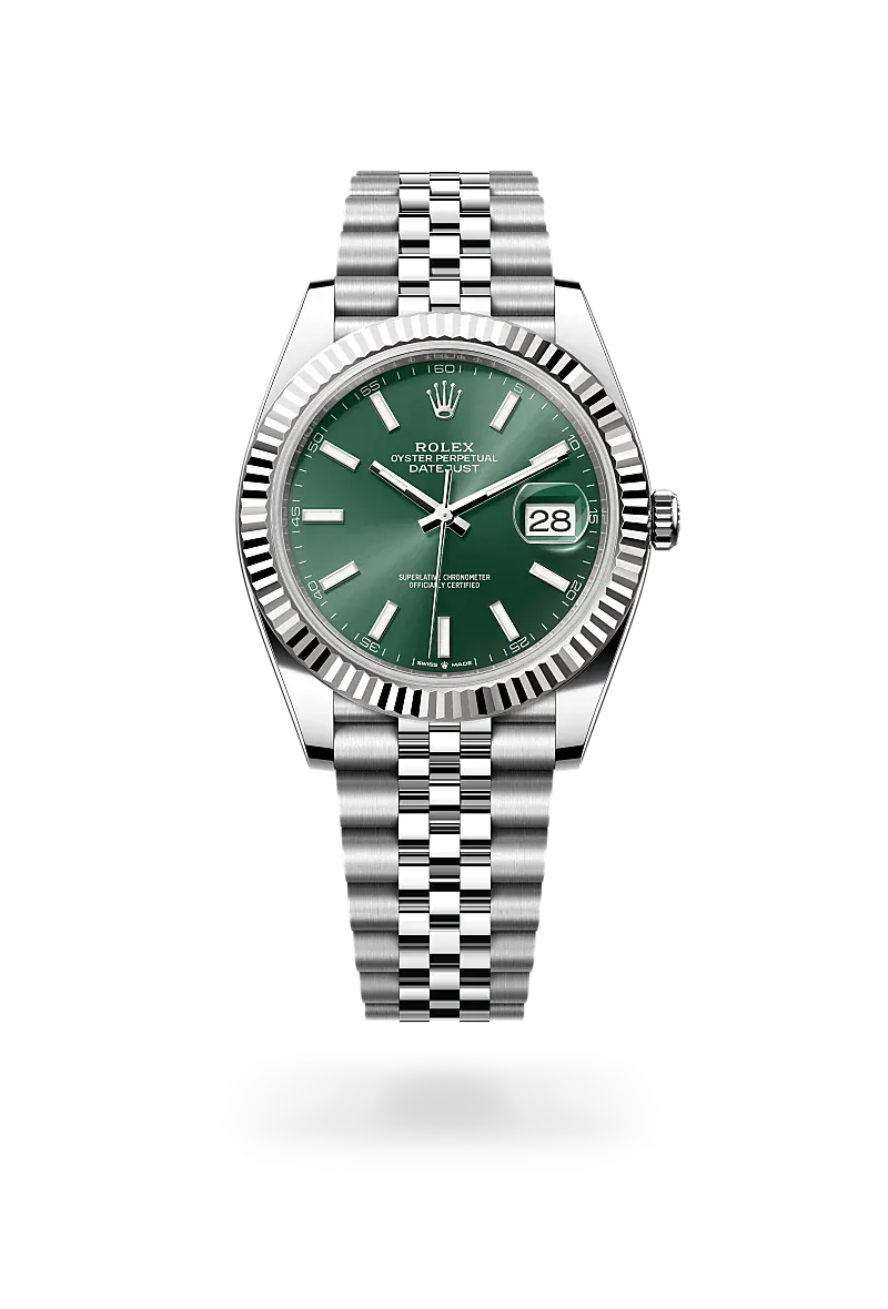 Front facing Rolex Datejust watch