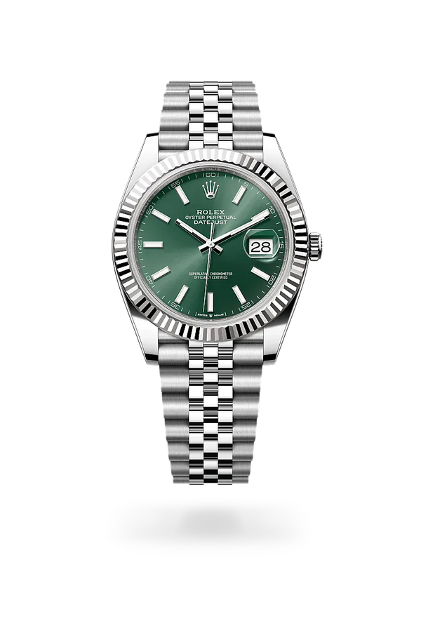  Datejust 41 with Oyster, 41 mm, Oystersteel and white gold