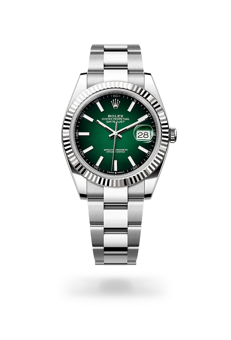 Datejust 41 with Oyster, 41 mm, Oystersteel and white gold