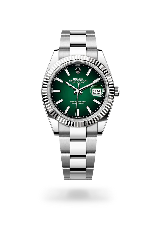  Datejust 41 with Oyster, 41 mm, Oystersteel and white gold