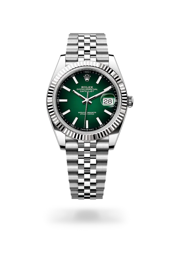  Datejust 41 with Oyster, 41 mm, Oystersteel and white gold