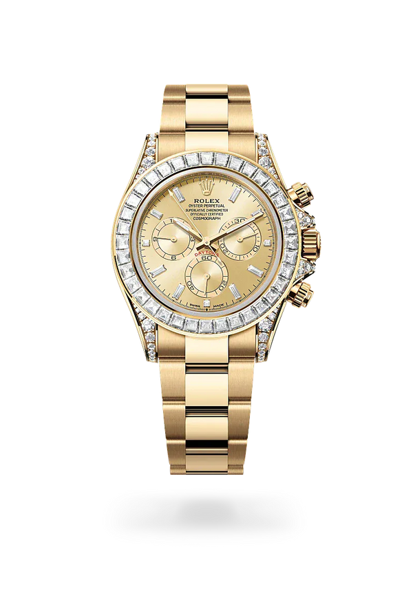  Cosmograph Daytona with Oyster, 40 mm, yellow gold and diamonds