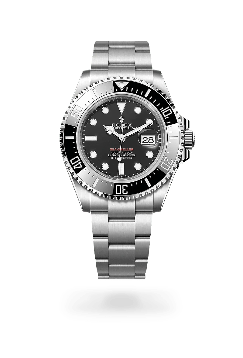 Front facing Rolex Sea-Dweller watch