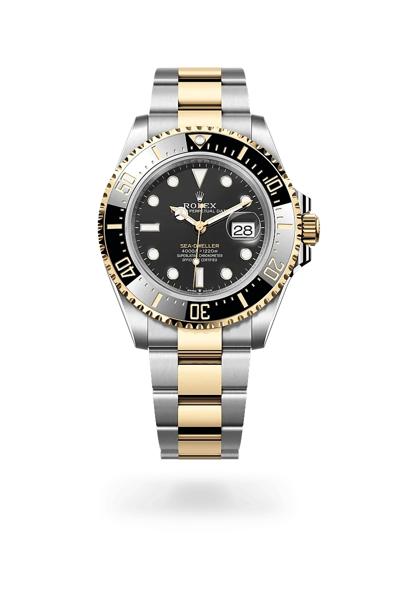 Front facing Rolex Sea-Dweller watch