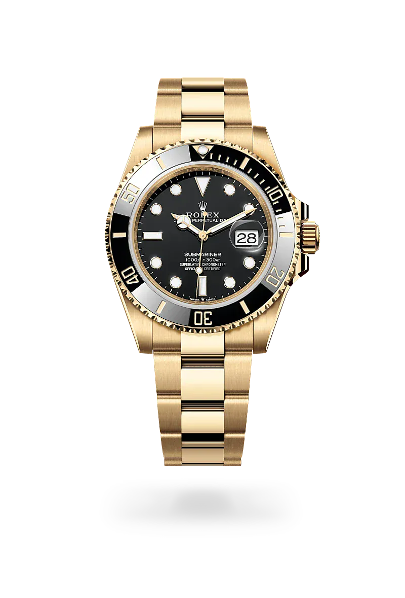  Submariner Date with Oyster, 41 mm, yellow gold