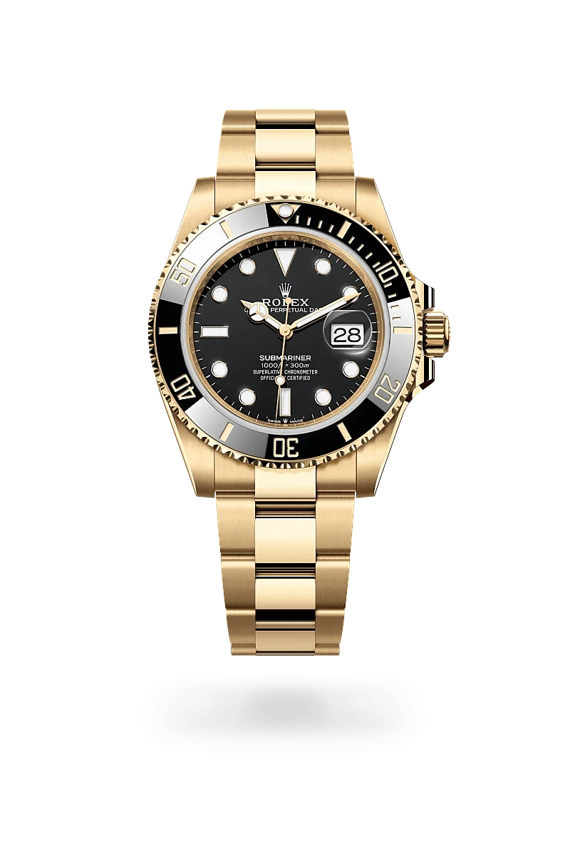 Front facing Rolex Submariner Date watch
